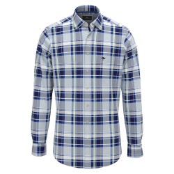 карирана,риза,мъжки,ризи,fynch,hatton,colorful,combi,checks,long,sleeve,shirt,blue