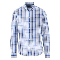 карирана,риза,мъжки,ризи,fynch,hatton,combi,check,long,sleeve,shirt,blue