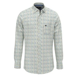 риза,с,дълъг,ръкав,мъжки,ризи,fynch,hatton,combi,print,long,sleeve,shirt,green