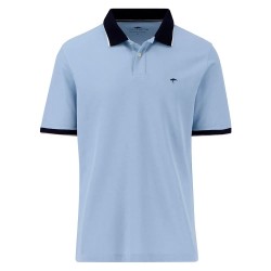 мъжки,блузи,с,яка,fynch,hatton,colourblock,premium,cotton,short,sleeve,polo,summer,breeze,(blue)