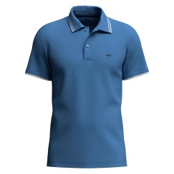 Fynch hatton Contrast Tipping short sleeve polo - Blue (Crystal Blue) мъжки,блузи,с,яка,fynch,hatton,contrast,tipping,short,sleeve,polo,blue,(crystal,blue)