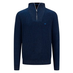 блуза,мъжки,пуловери,fynch,hatton,fisherman,half,zip,sweater,blue,(navy)