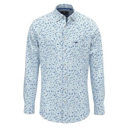 риза,с,дълъг,ръкав,мъжки,ризи,fynch,hatton,flower,prints,long,sleeve,shirt,blue,(summer,lavender)