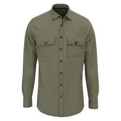 риза,с,дълъг,ръкав,мъжки,ризи,fynch,hatton,inked,cotton,solid,long,sleeve,shirt,olive,(green)