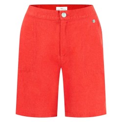 къси,панталони,дамски,панталони,fynch,hatton,linen,mix,shorts,summer,red,(red)