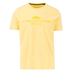 тениска,мъжки,тениски,fynch,hatton,logo,short,sleeve,t,shirt,yellow,(pale,yellow)