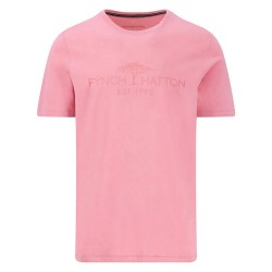 тениска,мъжки,тениски,fynch,hatton,logo,short,sleeve,t,shirt,peony,(pink)