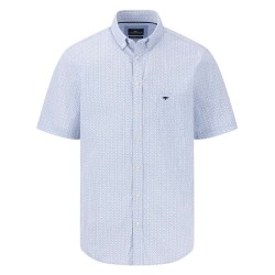 риза,с,къс,ръкав,мъжки,ризи,fynch,hatton,minimal,poplin,print,short,sleeve,shirt,blue