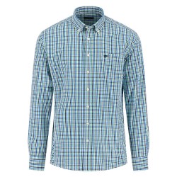 карирана,риза,мъжки,ризи,fynch,hatton,multicolor,check,long,sleeve,shirt,turf,green,(green,blue)