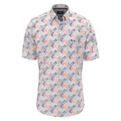 риза,с,къс,ръкав,мъжки,ризи,fynch,hatton,multicolor,slub,print,short,sleeve,shirt,sunny,orange,(grey)