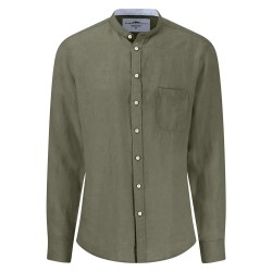 риза,с,дълъг,ръкав,мъжки,ризи,fynch,hatton,premium,linen,long,sleeve,shirt,olive,(green)