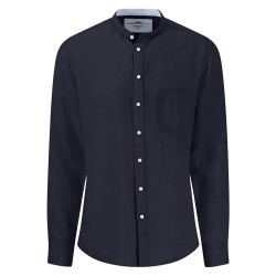 риза,с,дълъг,ръкав,мъжки,ризи,fynch,hatton,premium,linen,long,sleeve,shirt,blue,(navy)