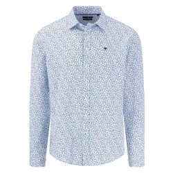риза,с,дълъг,ръкав,мъжки,ризи,fynch,hatton,prints,on,structure,long,sleeve,shirt,blue