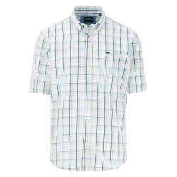 карирана,риза,мъжки,ризи,fynch,hatton,seasonal,combi,check,short,sleeve,shirt,turf,green,(multicolor)