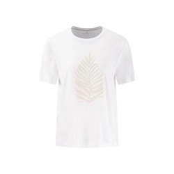 Тениска Fynch hatton Print Feather short sleeve T-shirt - White (White) тениска,дамски,тениски,fynch,hatton,print,feather,short,sleeve,t,shirt,white,(white)