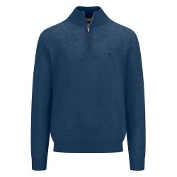 блуза,мъжки,пуловери,fynch,hatton,structure,half,zip,sweater,blue