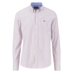 карирана,риза,мъжки,ризи,fynch,hatton,summer,oxford,check,long,sleeve,shirt,orange