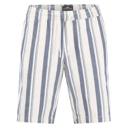 Къси панталони Fynch hatton Summerstripe Pull-On shorts - Beige (Blue Striped) къси,панталони,мъжки,панталони,fynch,hatton,summerstripe,pull,on,shorts,beige,(blue,striped)