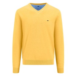 блуза,мъжки,пуловери,fynch,hatton,superfine,v,neck,sweater,yellow