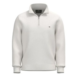 Блуза Fynch hatton Supersoft half zip sweater - Beige (New Offwhite) блуза,мъжки,пуловери,fynch,hatton,supersoft,half,zip,sweater,beige,(new,offwhite)