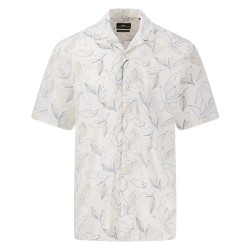 Риза с къс ръкав Fynch hatton The Beach Shirt short sleeve shirt - Beige (New Offwhite) риза,с,къс,ръкав,мъжки,ризи,fynch,hatton,the,beach,shirt,short,sleeve,shirt,beige,(new,offwhite)