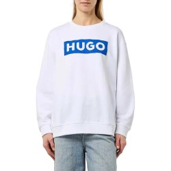 блуза,дамски,блузи,hugo,classic,10249110,01,sweatshirt,white,(white)