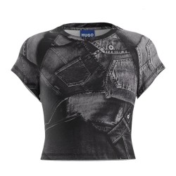 тениска,дамски,тениски,hugo,dosara,10271914,01,short,sleeve,t,shirt,open,miscellaneous,(grey)