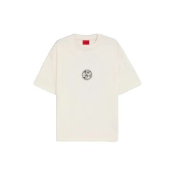 тениска,мъжки,тениски,hugo,dwresto,10271169,01,short,sleeve,t,shirt,natural,(beige)