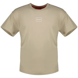 тениска,мъжки,тениски,hugo,laze,10261152,01,short,sleeve,t,shirt,beige
