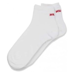 чорапи,мъжки,чорапи,hugo,logo,10260254,01,short,socks,2,pairs,white,(white)