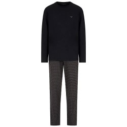 пижама,мъжки,пижами,emporio,armani,em000611,af10801,long,sleeve,pyjama,black