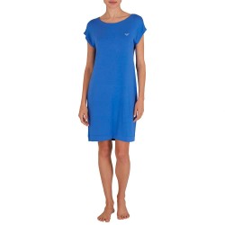 дамски,пижами,emporio,armani,ew000521,af10889,short,sleeve,nightgown,blue