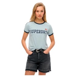 тениска,дамски,тениски,superdry,atheltic,essential,short,sleeve,t,shirt,blue,fog,(blue)