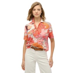 риза,с,къс,ръкав,дамски,блузи,дамски,ризи,superdry,beach,resort,short,sleeve,shirt,orange