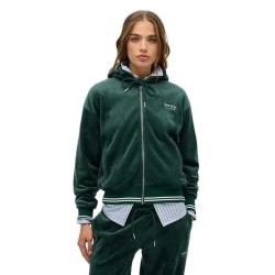 блуза,дамски,блузи,superdry,country,club,full,zip,sweatshirt,green