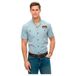 риза,с,къс,ръкав,мъжки,ризи,superdry,mechanic,short,sleeve,shirt,blue
