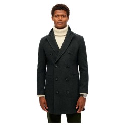 палто,мъжки,якета,superdry,merchant,town,coat,black,herringbone,(black)