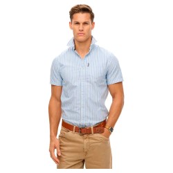 риза,с,къс,ръкав,мъжки,ризи,superdry,oxford,short,sleeve,shirt,blue