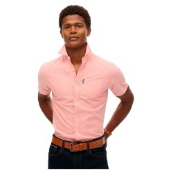 риза,с,къс,ръкав,мъжки,ризи,superdry,oxford,short,sleeve,shirt,rose,pink,chambray,(pink)