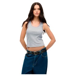 тениска,дамски,тениски,superdry,vintage,lace,trim,sleeveless,t,shirt,grey,marl,(grey)