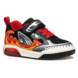 маратонки,детски,маратонки,geox,inek,trainers,black,red,(black)