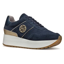 маратонки,дамски,маратонки,geox,new,kency,trainers,blue,(navy,light,gold)