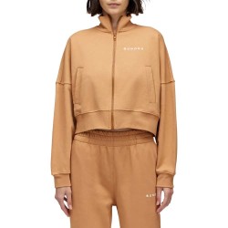 блуза,дамски,блузи,sundek,felpa,logo,full,zip,sweatshirt,earth,(brown)