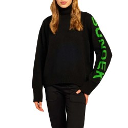 блуза,дамски,пуловери,дамски,плетени,дрехи,sundek,high,neck,sweater,black,(black,01)