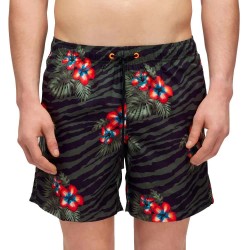 бански,гащета,мъжки,бански,костюми,sundek,jungle,hibi,swimming,shorts,black