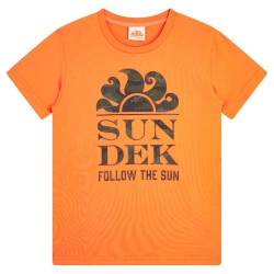 тениска,детски,тениски,sundek,mini,new,logo,short,sleeve,t,shirt,orange