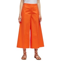 панталони,дамски,панталони,sundek,popeline,high,waist,pants,orange,(sunrise)
