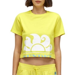 тениска,дамски,тениски,sundek,short,sleeve,t,shirt,yellow