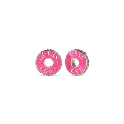 бижутерия,guess,jube04084,love,earrings,pink,(golden,fuchsia)