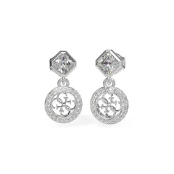 бижутерия,guess,jube04154,4g,crush,earrings,silver,(silver)